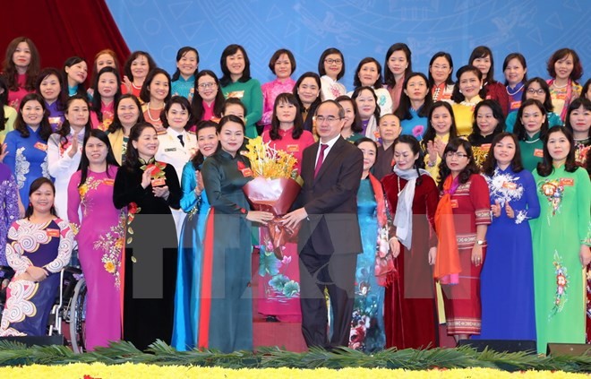 12th National Congress of Vietnamese Women closes - ảnh 1